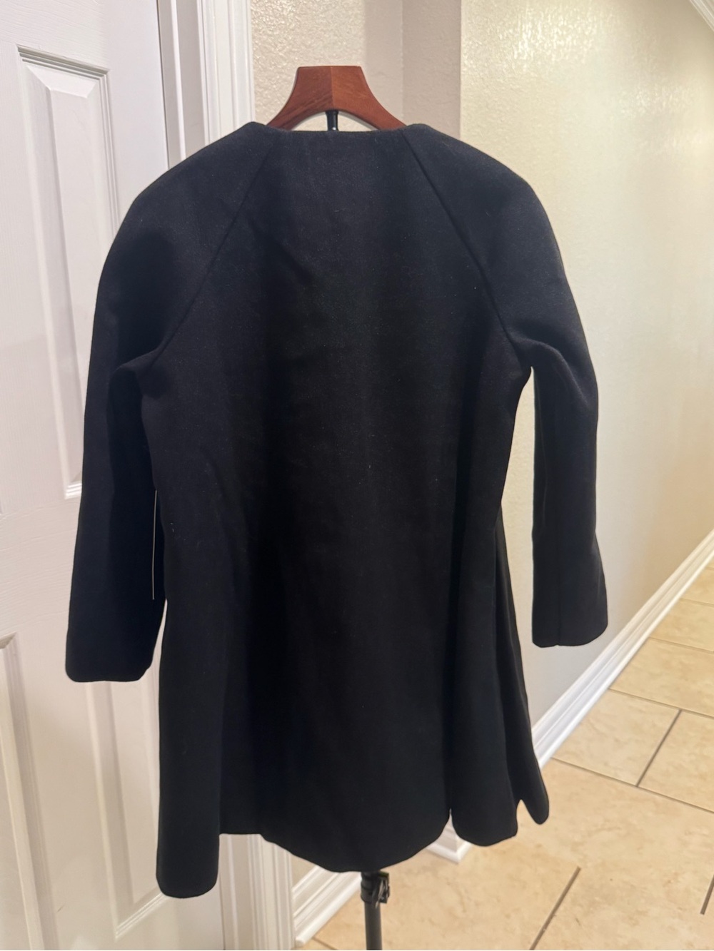 Tuckernuck Blair Black Bow-Accent Coat Dress Size Large - Picture 7 of 10